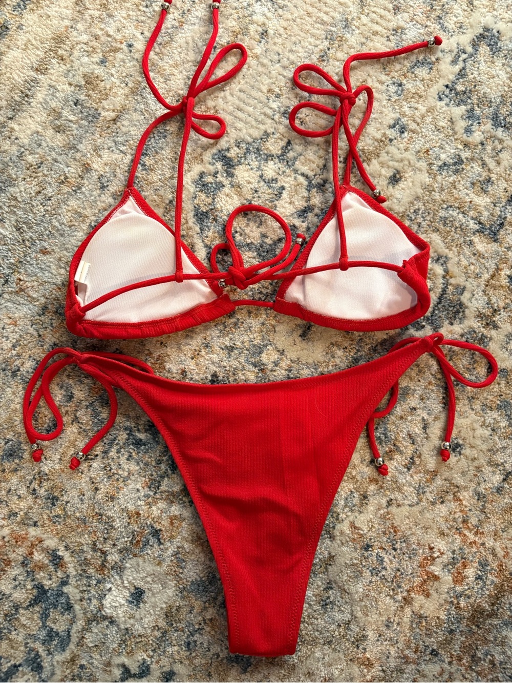 Red String Bikini Set - Picture 3 of 4
